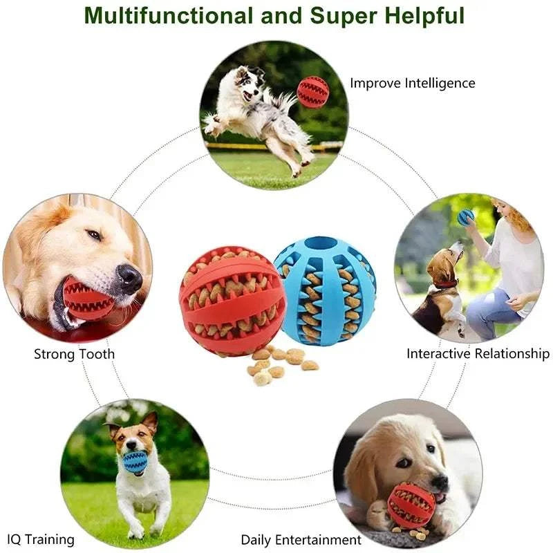 Silicone Pet Dog Toy Ball Interactive Bite-resistant Chew Toy