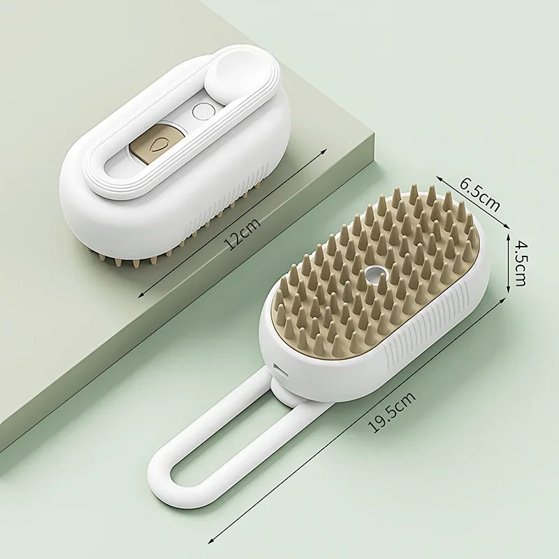 Steam Brush Cat for Easy Pet Grooming & Hair Removal