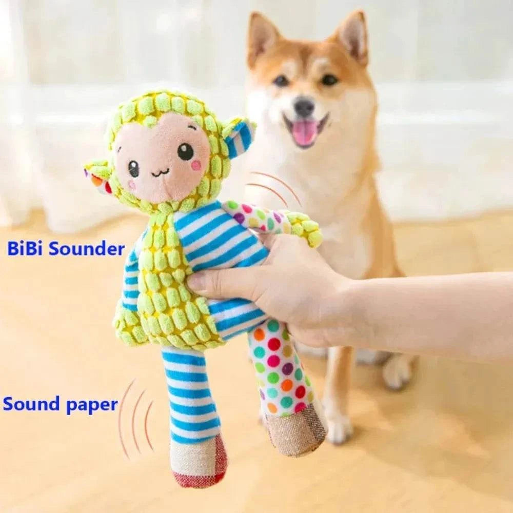 Pet Plush Toy Interactive Squeaky Chew Toy for Dogs