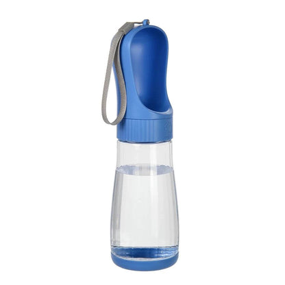Portable Dog Water Bottle With Food Container - Travel 2 in 1