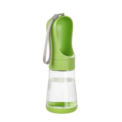 Portable Dog Water Bottle With Food Container - Travel 2 in 1