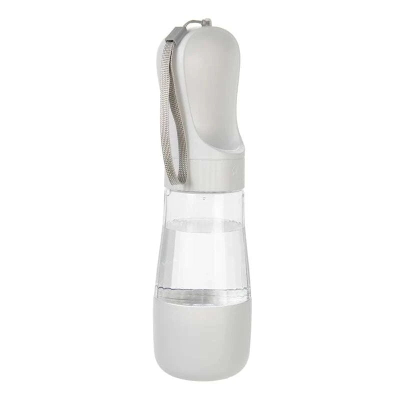 Portable Dog Water Bottle With Food Container - Travel 2 in 1