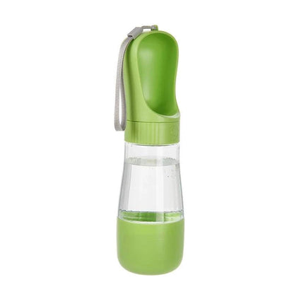 Portable Dog Water Bottle With Food Container - Travel 2 in 1