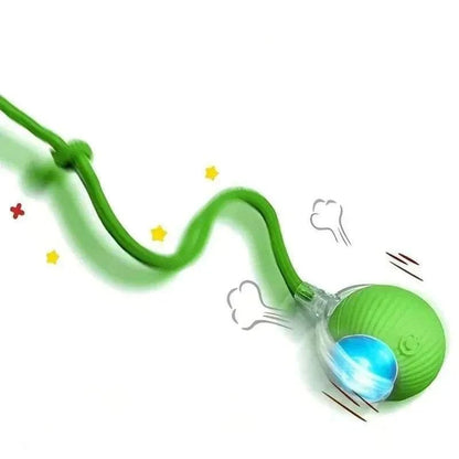 Cat Interactive Ball Toy, Smart Pet Toy with Tail, Rechargeable
