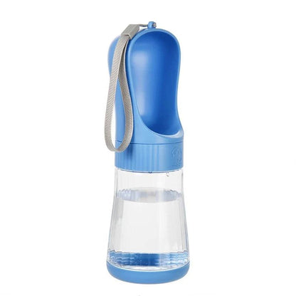 Portable Dog Water Bottle With Food Container - Travel 2 in 1