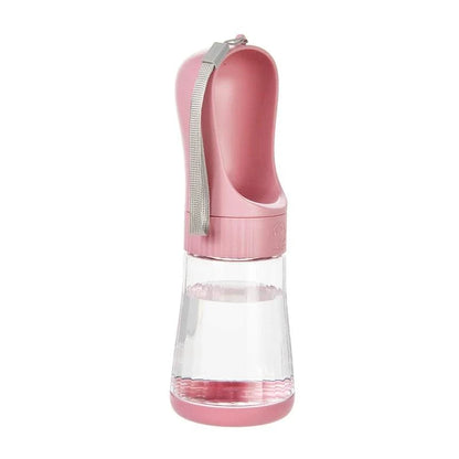 Portable Dog Water Bottle With Food Container - Travel 2 in 1