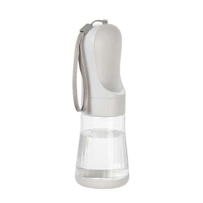 Portable Dog Water Bottle With Food Container - Travel 2 in 1